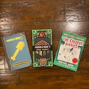 Minecraft Bundle 2 Books & 1 Card Game